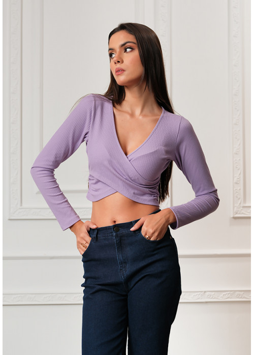 TORI PURPLE CROP TOP